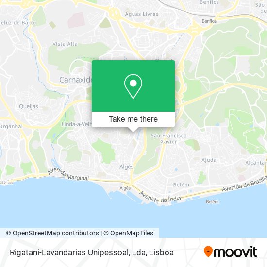 Rigatani-Lavandarias Unipessoal, Lda mapa