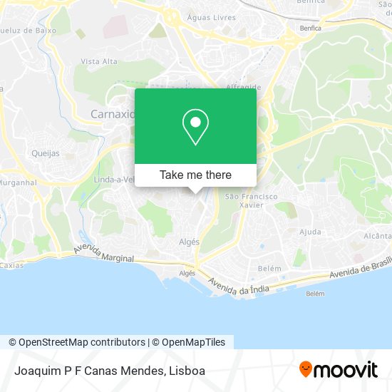 Joaquim P F Canas Mendes map