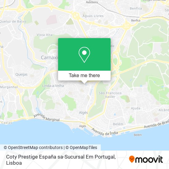 Coty Prestige España sa-Sucursal Em Portugal map