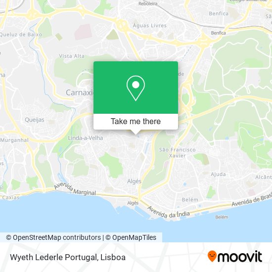 Wyeth Lederle Portugal mapa
