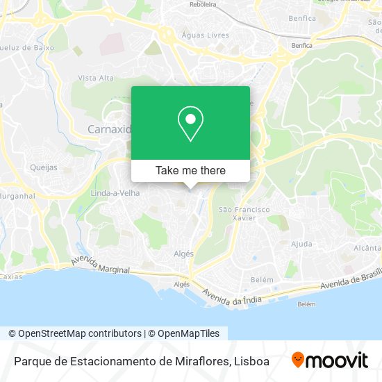 Parque de Estacionamento de Miraflores map