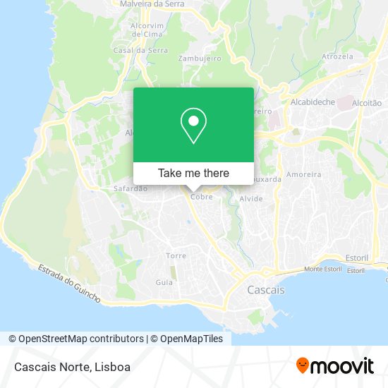 Cascais Norte map