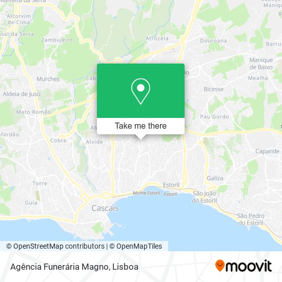Agência Funerária Magno mapa