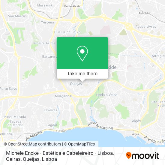 Michele Encke - Estética e Cabeleireiro - Lisboa, Oeiras, Queijas map