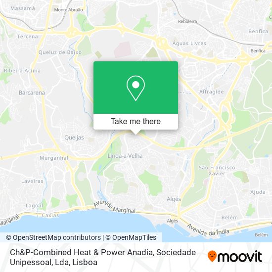 Ch&P-Combined Heat & Power Anadia, Sociedade Unipessoal, Lda map