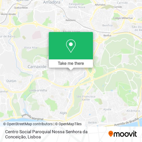 Centro Social Paroquial Nossa Senhora da Conceição mapa