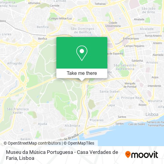 Museu da Música Portuguesa - Casa Verdades de Faria map