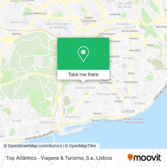 Top Atlântico - Viagens & Turismo, S.a. mapa