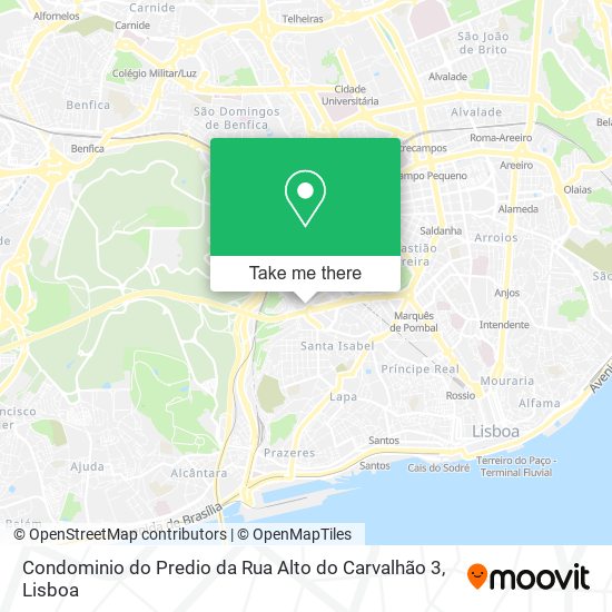 Condominio do Predio da Rua Alto do Carvalhão 3 map