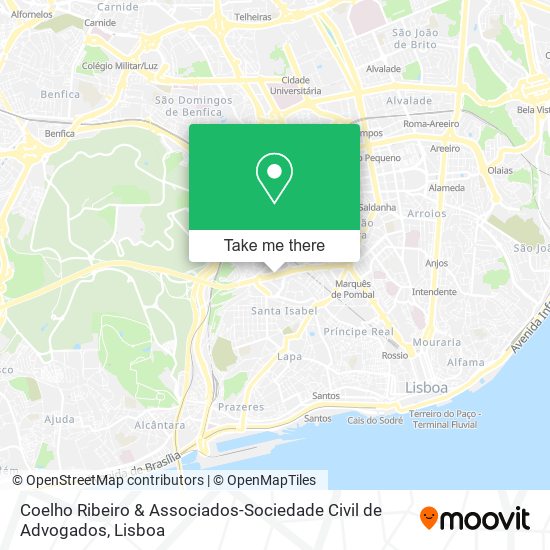 Coelho Ribeiro & Associados-Sociedade Civil de Advogados map