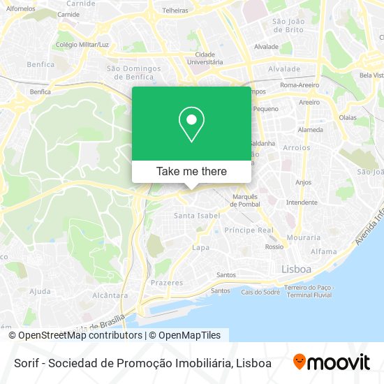Sorif - Sociedad de Promoção Imobiliária map