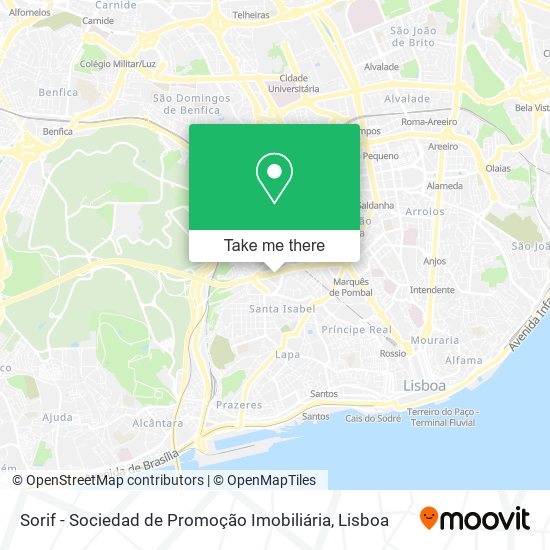 Sorif - Sociedad de Promoção Imobiliária mapa