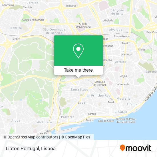 Lipton Portugal map