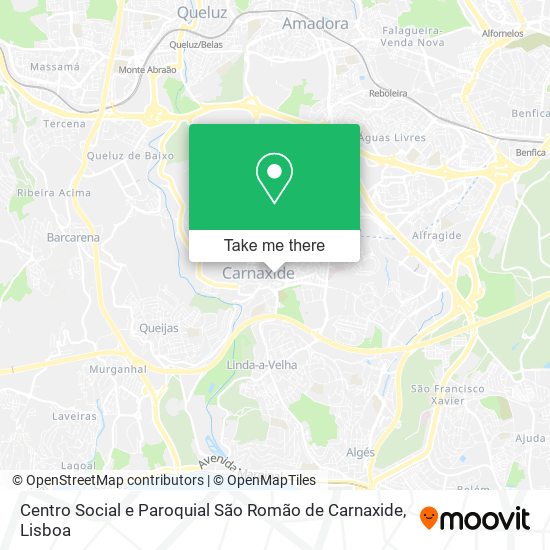 Centro Social e Paroquial São Romão de Carnaxide mapa