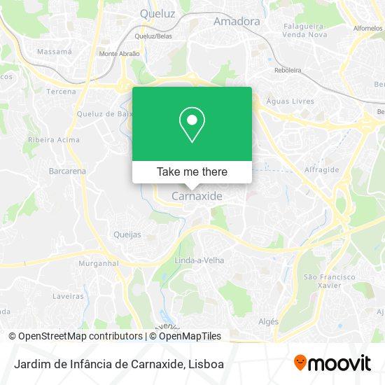 Jardim de Infância de Carnaxide mapa