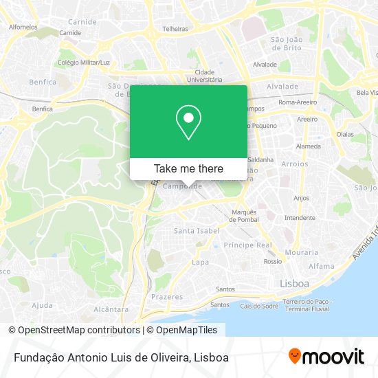 Fundaçâo Antonio Luis de Oliveira map