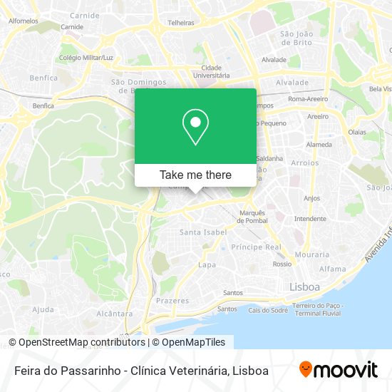 Feira do Passarinho - Clínica Veterinária mapa