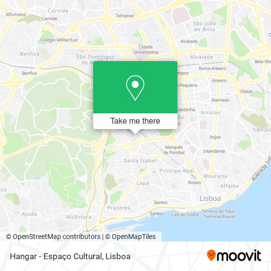 Hangar - Espaço Cultural map