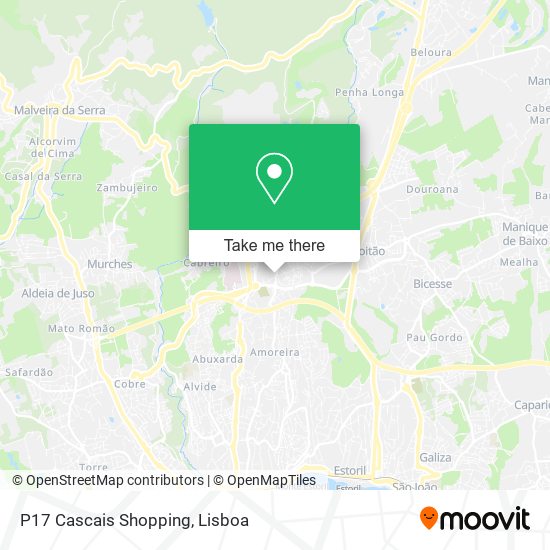 P17 Cascais Shopping mapa