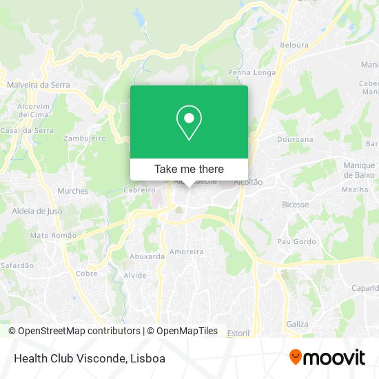 Health Club Visconde mapa