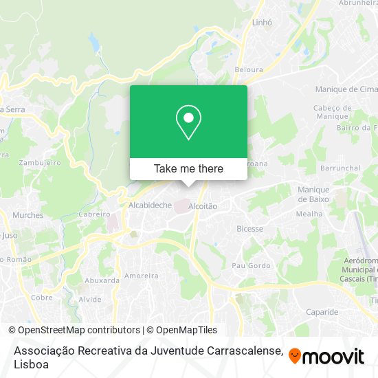 Associação Recreativa da Juventude Carrascalense map