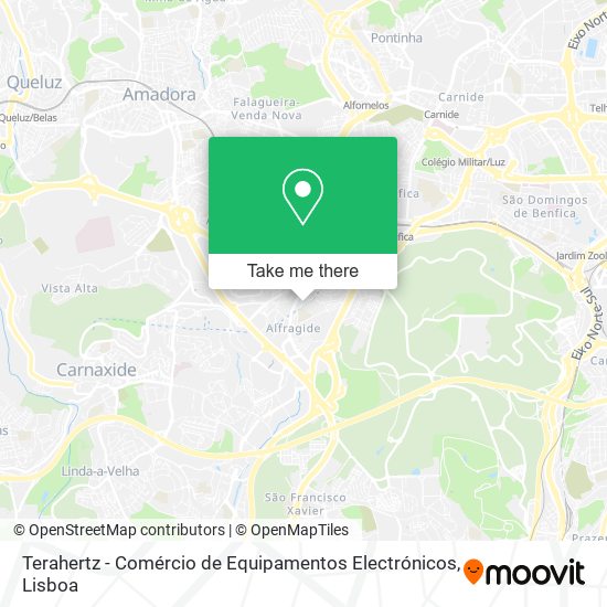 Terahertz - Comércio de Equipamentos Electrónicos mapa