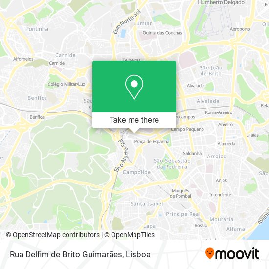 Rua Delfim de Brito Guimarães map