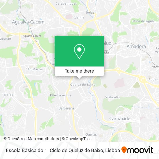 Escola Básica do 1. Ciclo de Queluz de Baixo mapa