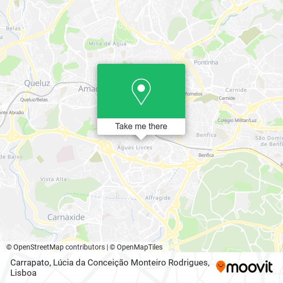 Carrapato, Lúcia da Conceição Monteiro Rodrigues mapa