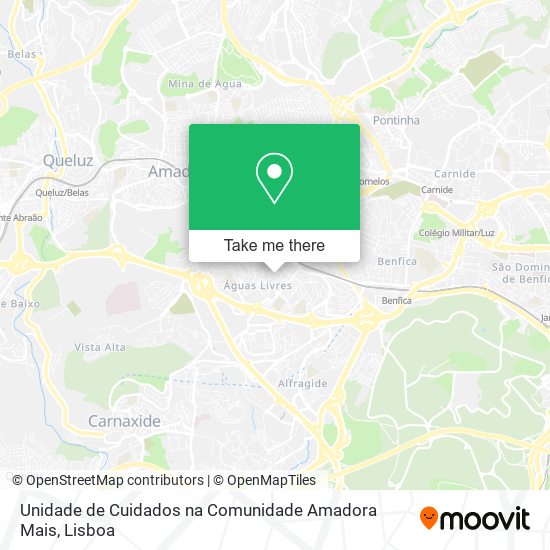 Unidade de Cuidados na Comunidade Amadora Mais map