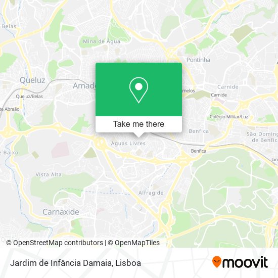Jardim de Infância Damaia map