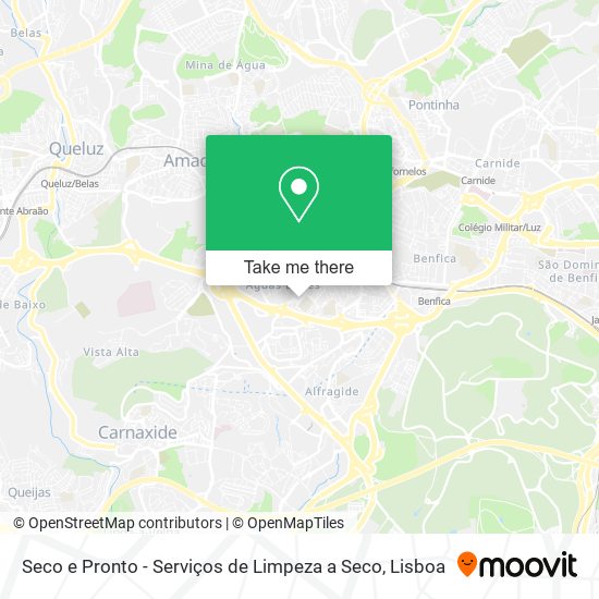 Seco e Pronto - Serviços de Limpeza a Seco map