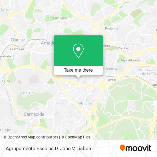 Agrupamento Escolas D. João V mapa