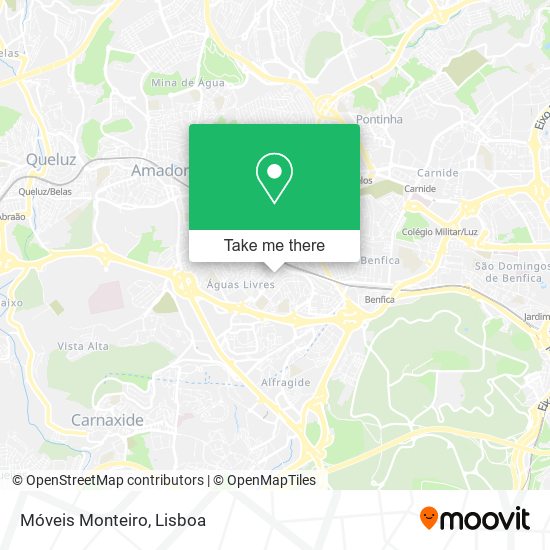 Móveis Monteiro mapa