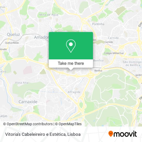 Vitoria's Cabeleireiro e Estética map