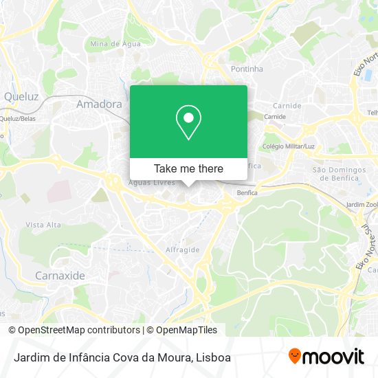 Jardim de Infância Cova da Moura map