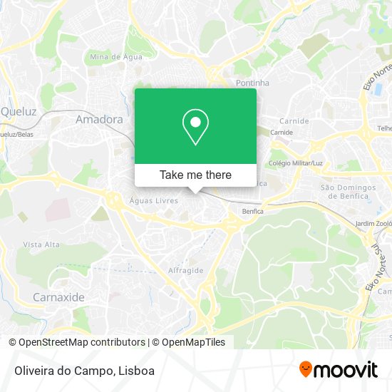 Oliveira do Campo map