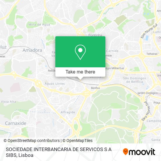 SOCIEDADE INTERBANCARIA DE SERVICOS S A SIBS mapa