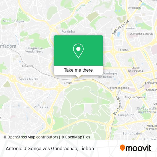António J Gonçalves Gandrachão map