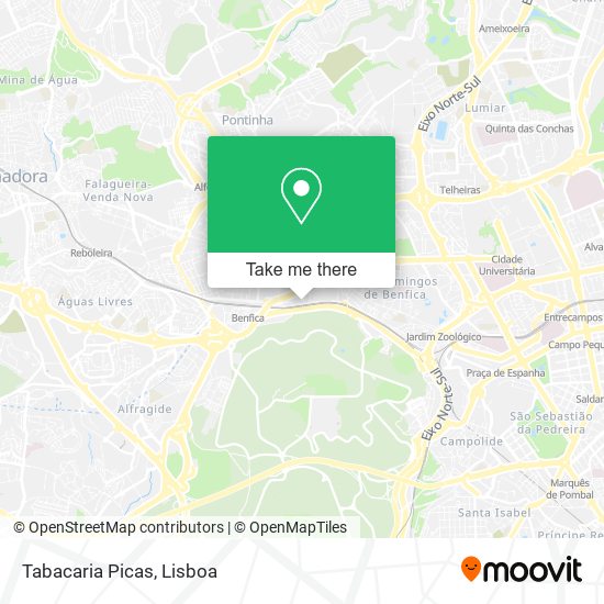Tabacaria Picas mapa