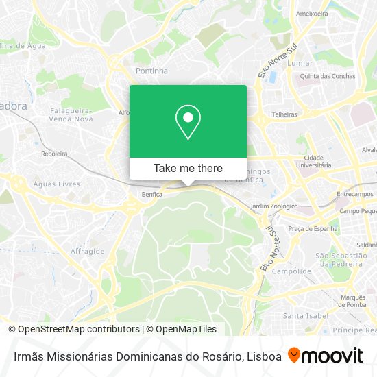 Irmãs Missionárias Dominicanas do Rosário map