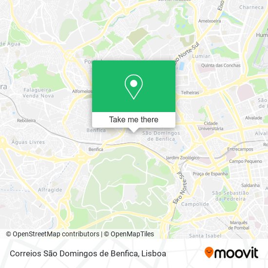 Correios São Domingos de Benfica map