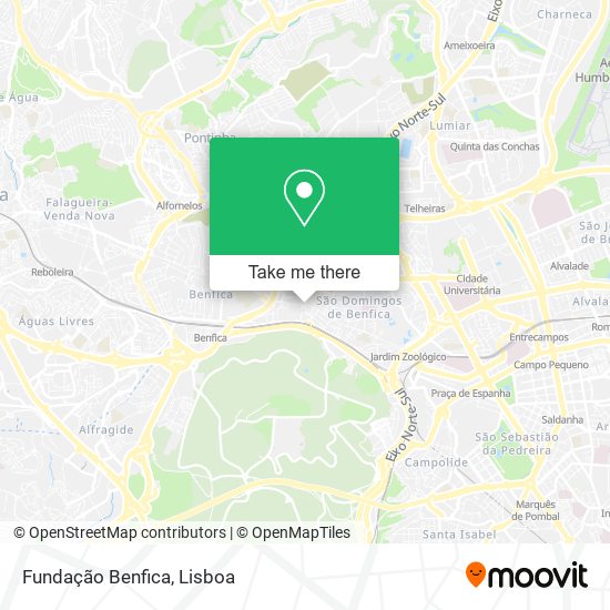 Fundação Benfica map