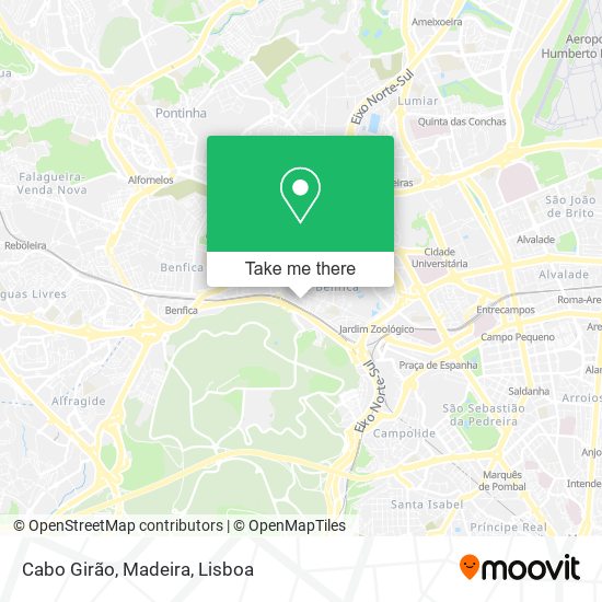 Cabo Girão, Madeira map