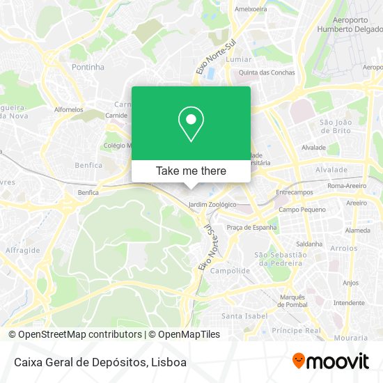 Caixa Geral de Depósitos mapa