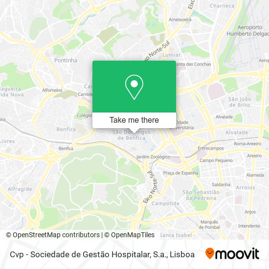 Cvp - Sociedade de Gestão Hospitalar, S.a. map
