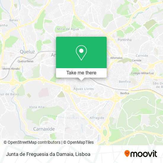 Junta de Freguesia da Damaia map