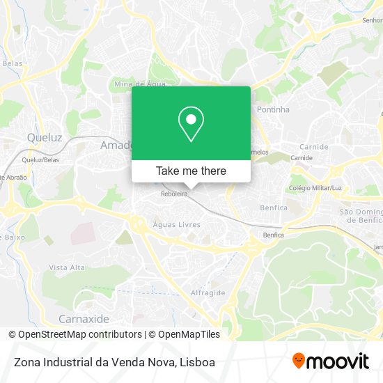 Zona Industrial da Venda Nova map