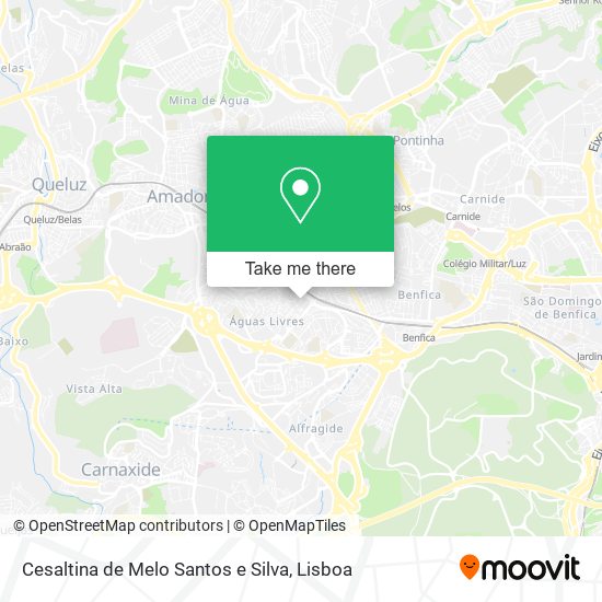 Cesaltina de Melo Santos e Silva mapa