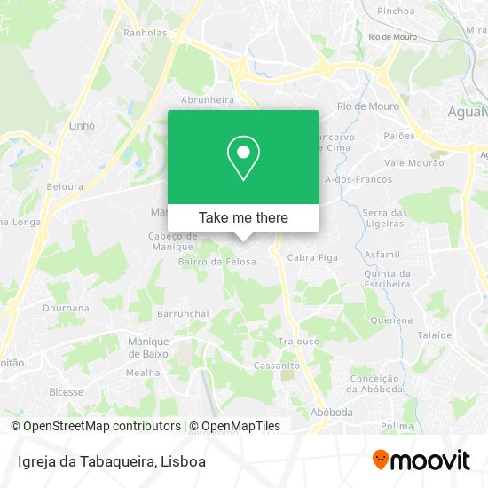 Igreja da Tabaqueira mapa